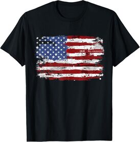 American Flag USA United States of America US 4th of July T-Shirt