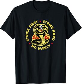 Cobra Kai Strike First Cobra Logo TV Show T-Shirt