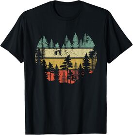 Wildlife Trees Outdoors Nature Retro Forest Sleeveless T-Shirt