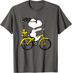 Snoopy and Woodstock Riding Bike T-Shirt